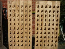 Champagner Rüttelbrett für 60 Flaschen + edle Prägung / Weinregal in Eiche Natur