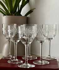 6 -er Set Kristall Weingläser