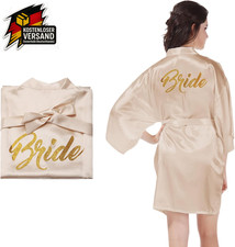 Damen Braut Kimono Satin