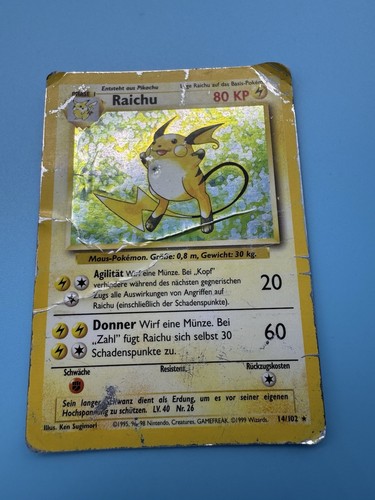 Pokémon pokemon karte raichu - pokémon/pokemon,