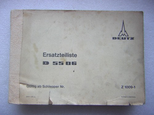 Alte deutz ersatzteilliste d - alte,