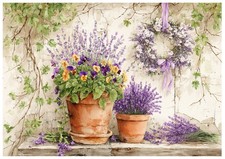 Reispapier-Motiv Strohseide-Decoupage-Lavendel-Lavender-Landhaus-Vintage-200663