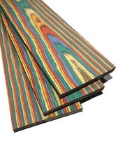 1x Rainbow Holz Regenbogen SaRaiFo bunt gefärbt 62x19cm x 52-55mm