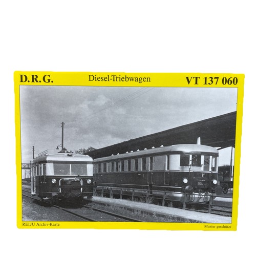 Postkarte eisenbahn zug vt - postkarte,