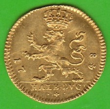 Münze GOLD Hessen-Kassel 1/2