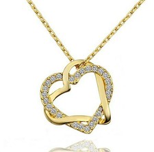 Damen Herz Anhänger Halskette