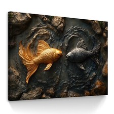 Leinwandbild Abstrakt Fische