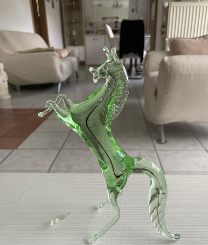 Seltenes murano glass pferd - glass,