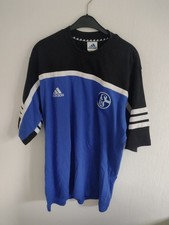 Vintage Retro Adidas FC Schalke 04 Trainingsshirt Aufwärmshirt Gr. XL Gebraucht 