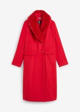 Mantel mit besonderem Kragen Gr. 40 Salsarot Damen Wintermantel Jacke Neu*