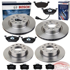 BOSCH Bremsen Set VORNE Ø280 HINTEN Ø253 Scheiben und Beläge VW Golf 5 Audi A3 *