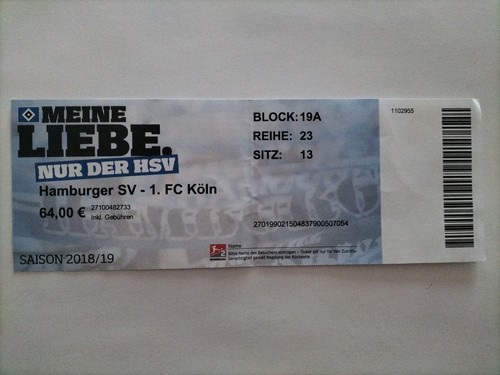Sammler ticket hsv - ticket, fc