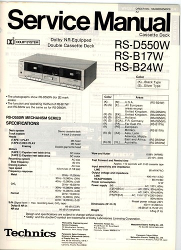 Technics service manual - technics,