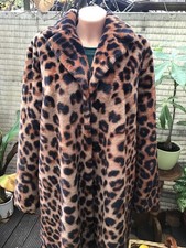 toller Wintermantel*Leopard Muster*Größe 44*Braun/Schwarz*