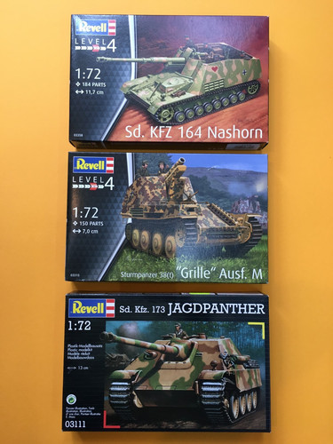 Revell panzer konvolut - 1:72, 3