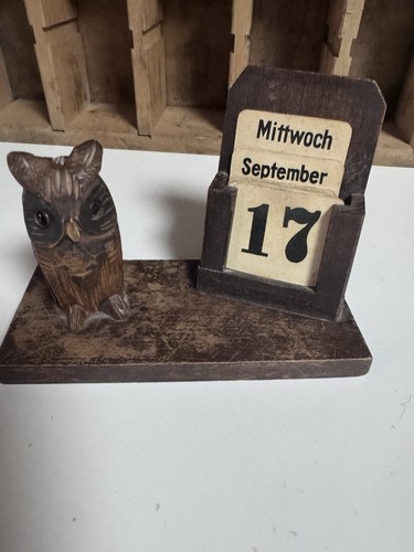 Alter tischkalender holz - tischkalender,,