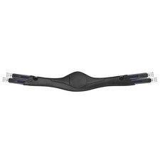 Passier Schwarz 125 cm Sattelgurt Ledersattelgurt mit breitem Gurtzentrum