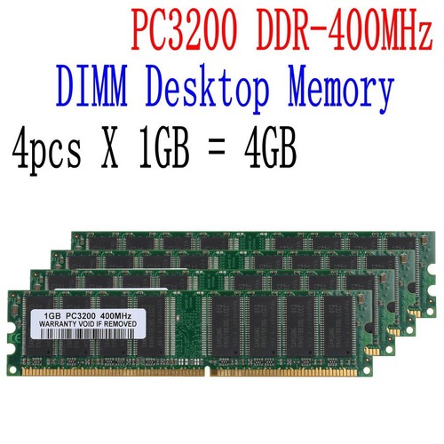 4gb desktop memory 1gb ddr - 4gb, 4x