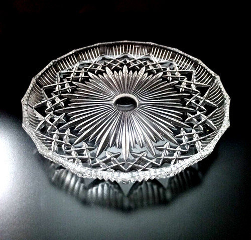 Vintage glas servierplatte - vintage,