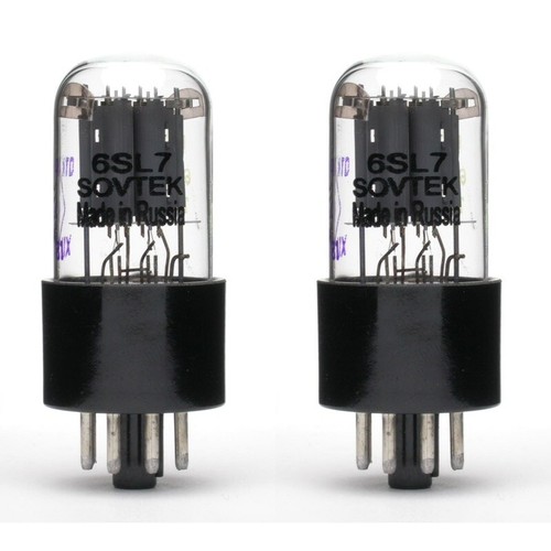 Pair sovtek 6sl7gt preamp - of,