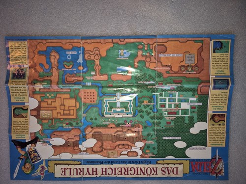 Map karte poster zelda das - map,