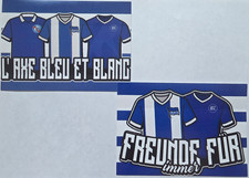 Hertha BSC / KSC Aufkleber 2x