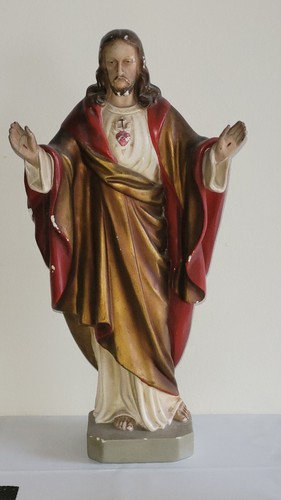 Herz jesus statue skulptur - herz,