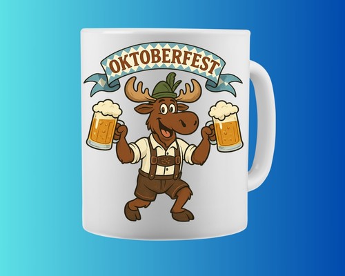 Kaffeetasse elche auf dem - elche,