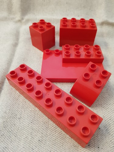 Lego duplo steine - lego, rot