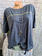 Sheego Shirt Kurzarm Blau