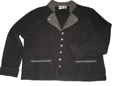 Isar-Trachten Wolljanker Gr. 46 schwarz für Damen Langarm Trachten Dirndl Bayern