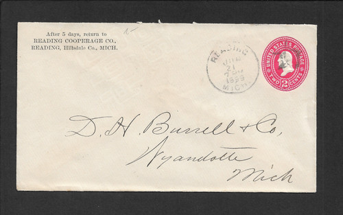 Usa 1899 brief - usa, reading