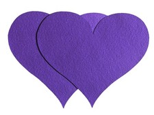 Deko Herzen PODIUM 2er Set 33x27cm Hochzeit Untersetzer Tischdeko versch. Farben