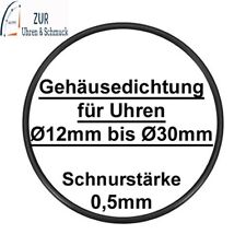 1x Dichtungsring, O-Ring, Gehäusedichtung, Uhren, Deckel, wasserdicht, Ø 12-30mm