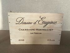 Weinkiste Holz 6er Kiste Deko Wein Shabby Regal " Domaine d‘Eugénie“ Burgund 