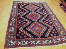 SEHR ALTER  UND  GUT ERHALTENER  PERSERTEPPICH AFSCHARI- ANTIK  180 X 130 cm