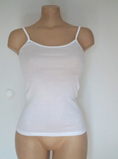 Damenunterhemd ♥ Brigitte ♥ Spaghetti Träger ♥ weiß NEU ♥ Gr. 40 ♥ Unterhemd