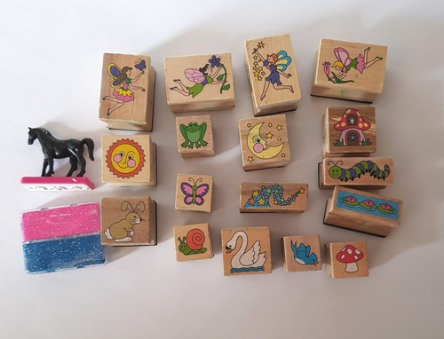 Motivstempel set aus holz - holz, mit