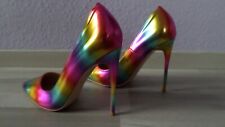 Regenbogenfarben High Heels für TV und D W T  Gr. 42 / 43 Absätze 13 cm