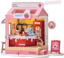 Robotime strawberry milk box - strawberry,