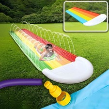 Rutsche und Wasserrutsche, Kinder Wasserrutsche, Sommerspielzeug mit eingebauter