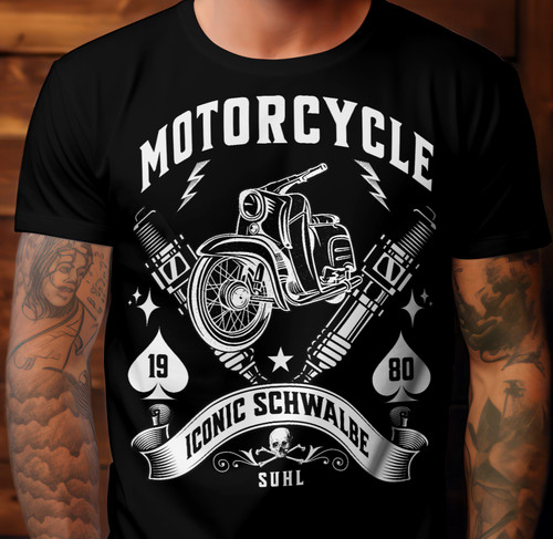 Ddr moped shirt schwalbe - ddr,