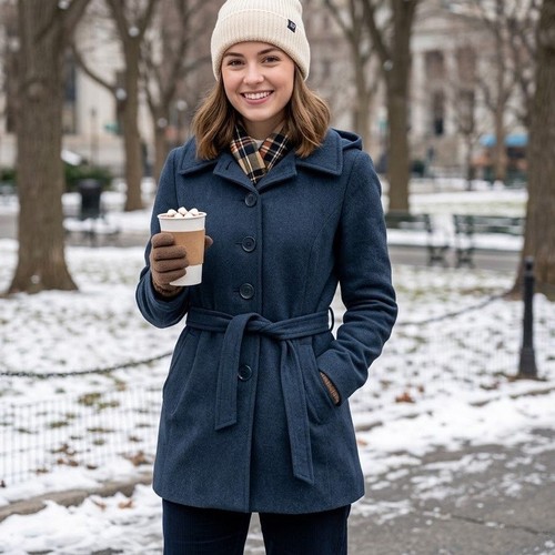 Wool blend pea coat 6 - h&m,