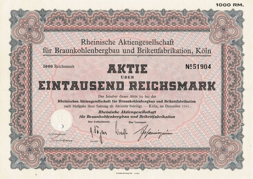 Rheinische aktiengesellschaft - rheinische,