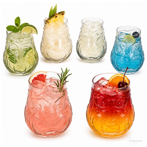 6er set tiki cocktailgläser - 6er,