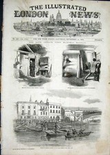 Original Old Antique Print