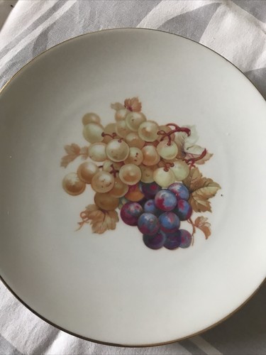 Altes obstteller mit goldrand - mit,