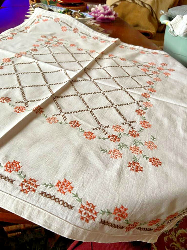 Mitteldecke kreuzstich x - , 70