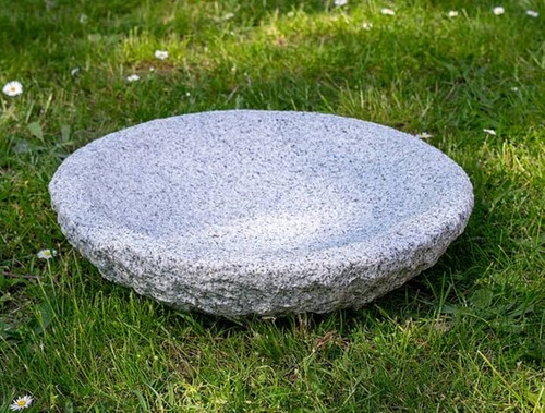 Vogeltränke granit rau - vogeltränke,