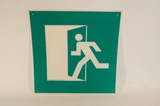 Türschild Notausgang "links" Kunststoff 29,5 x 30 cm Hinweis Schild